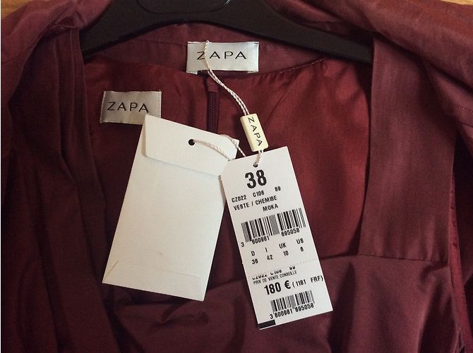 Zapa Kleid und Jacke Set dunkelrot Bordeaux - Ansicht 8