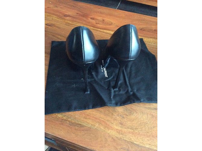 Yves Saint Laurent Richelieu Lackschuhe schwarz - Ansicht 4