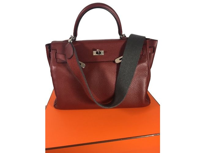 Hermès Kelly 35 Burdeos - vista 3