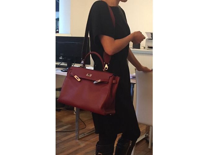 Hermès Kelly 35 Burdeos - vista 23