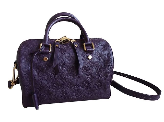 Louis Vuitton Speedy Empreinte 25 Púrpura - vista 2