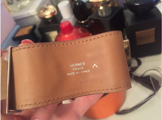 Bracciale Hermès Collier de Chien in pelle di alligatore rosso - vista 5