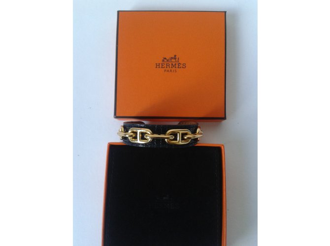 Hermès Armband Schwarz Golden - Ansicht 4