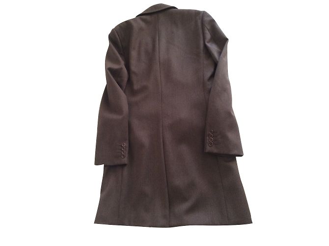 Autre Marque ECCE Double Breasted Wool Coat Brown - view 2