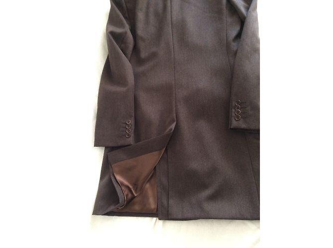Autre Marque ECCE Double Breasted Wool Coat Brown - view 3