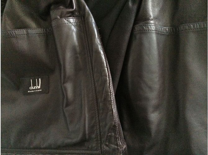 Alfred Dunhill Lammlederjacke Braun - Ansicht 7