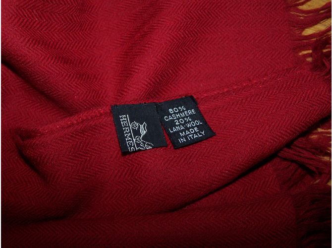 Hermès Etole Pashmina Rouge - vue 3
