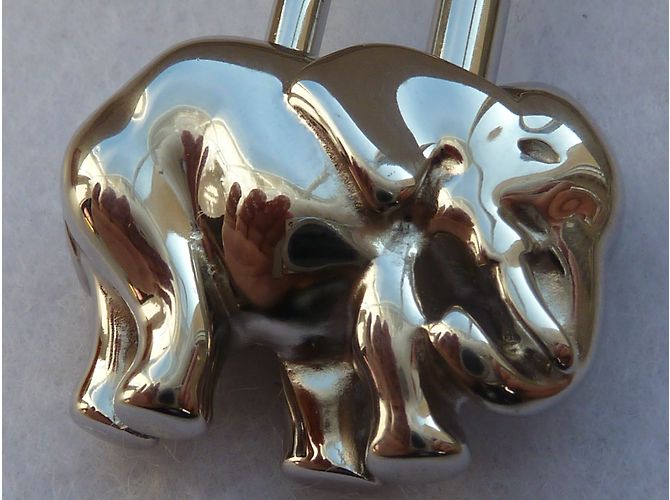 Hermès Vorhängeschloss Silber - Ansicht 6