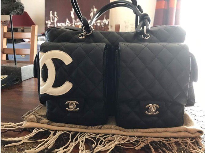 Chanel Cambon Reporter Nero - vista 3
