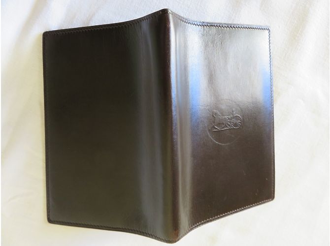 Céline Brown Leather Notepad Holder - view 5