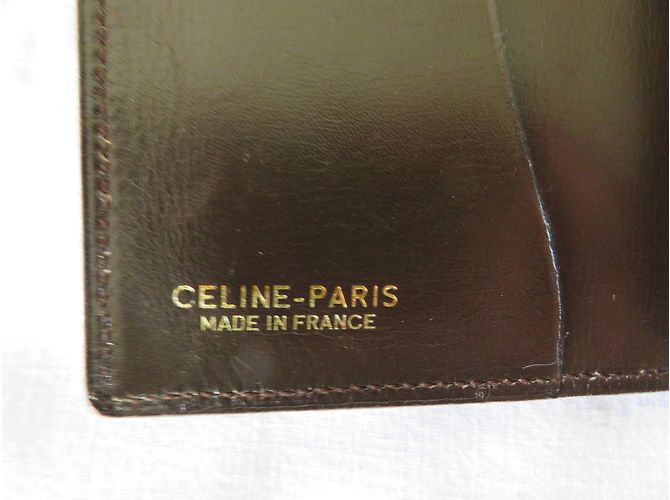 Céline Brown Leather Notepad Holder - view 6