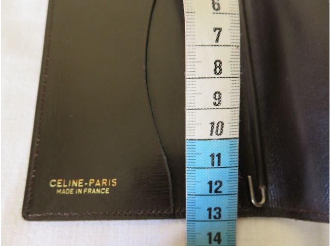Céline Brown Leather Notepad Holder - view 8