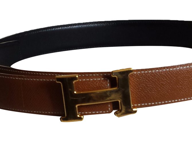 Hermès Belt Black Caramel - view 2