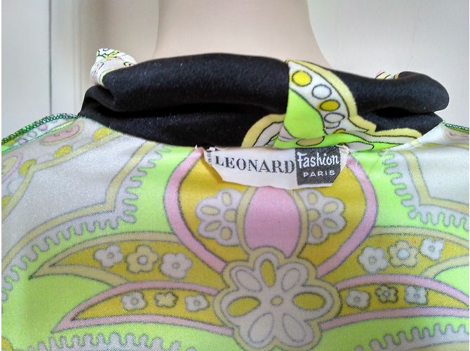 Vestido evasê de jersey estampado Leonard Multicor - vista 3