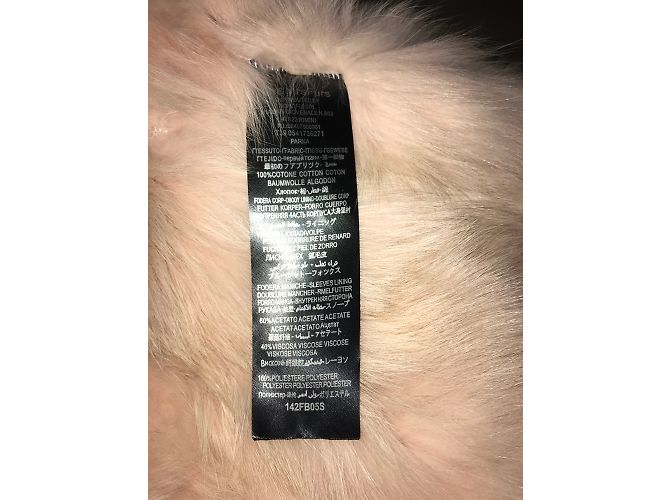 Parka Mr and Mrs Furs de algodón gris con forro de piel - vista 15