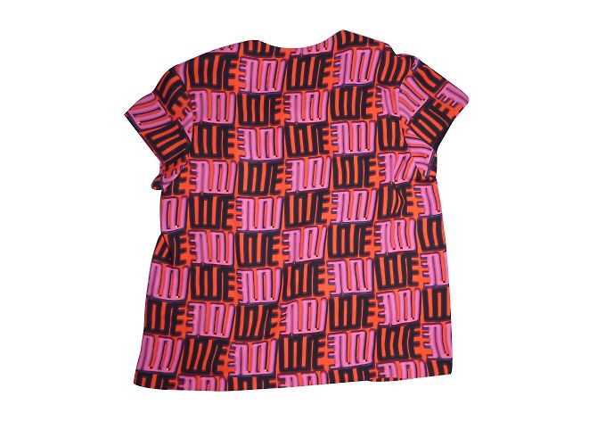 T-shirt Love Kenzo Arancione Rosa e Nero - vista 2