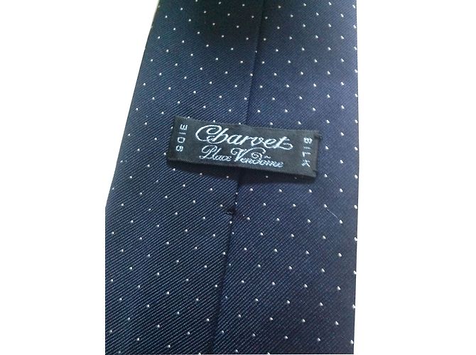 Charvet Tie Blue - view 2
