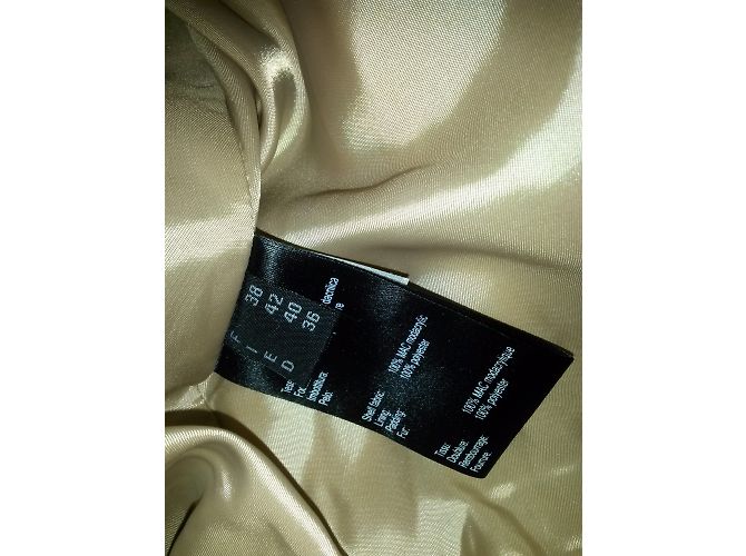 Autre Marque Chaqueta de piel sintética con capucha GUYY Crema Crudo - vista 5