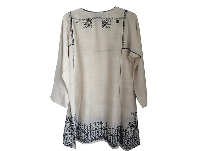 Camisola de seda bordada Isabel Marant beige - vista 2