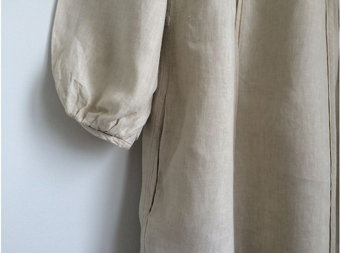 Isabel Marant Etoile Isabel Marant Leinenkleid Beige - vista 5