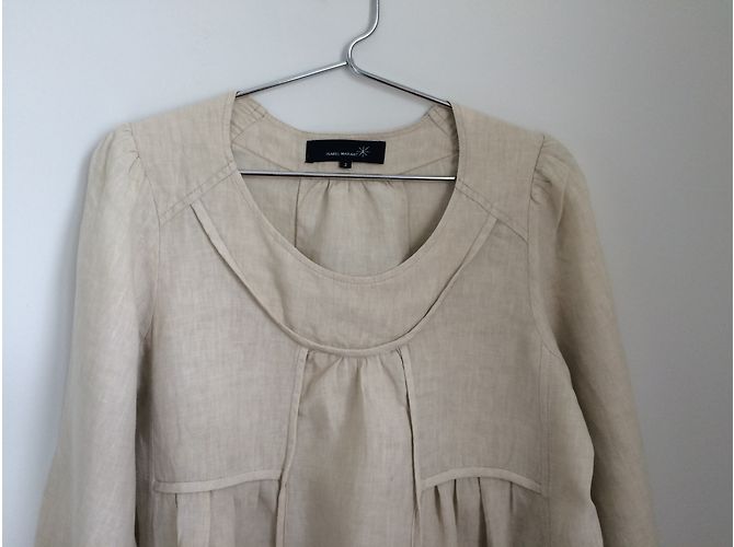 Isabel Marant Etoile Isabel Marant Leinenkleid Beige - vista 6