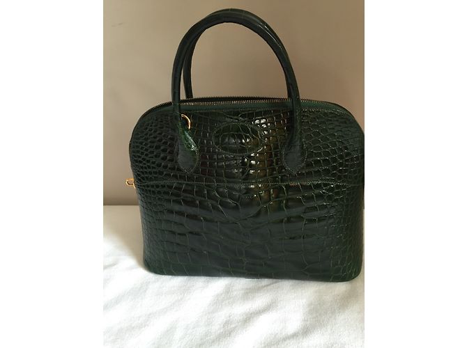 Hermès Grüne Krokodil Bolide Tasche - Ansicht 5