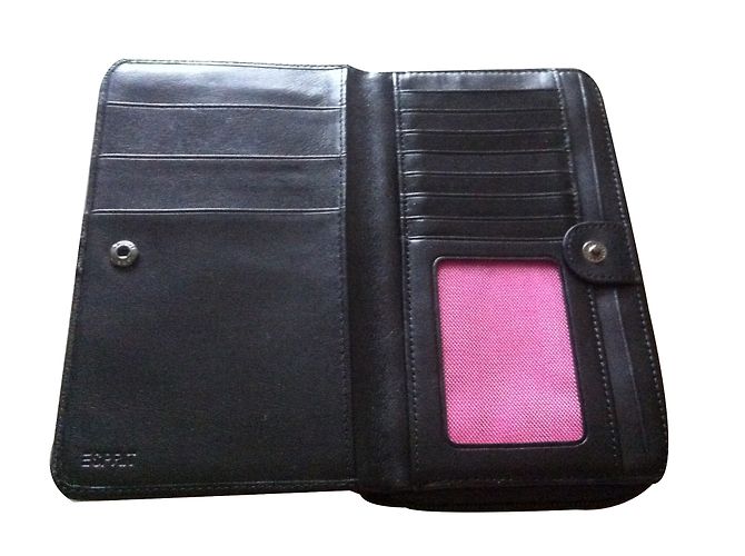 Autre Marque Esprit Wallet aus schwarzem Leder - Ansicht 2