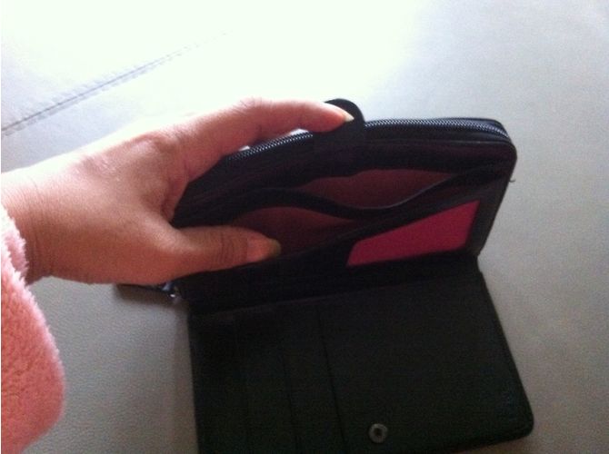 Autre Marque Esprit Wallet aus schwarzem Leder - Ansicht 4