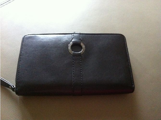 Autre Marque Esprit Wallet aus schwarzem Leder - Ansicht 6