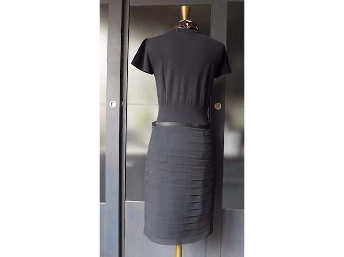 Falda Les Petites de gasa de seda negra Talla 36 Negro - vista 3