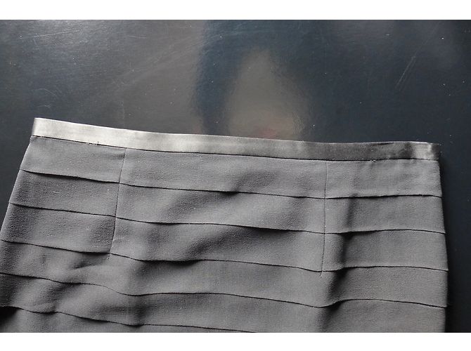 Falda Les Petites de gasa de seda negra Talla 36 Negro - vista 4