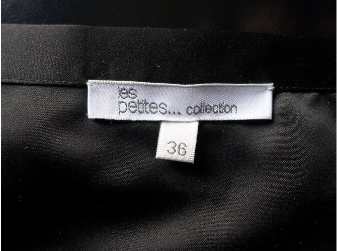 Falda Les Petites de gasa de seda negra Talla 36 Negro - vista 6