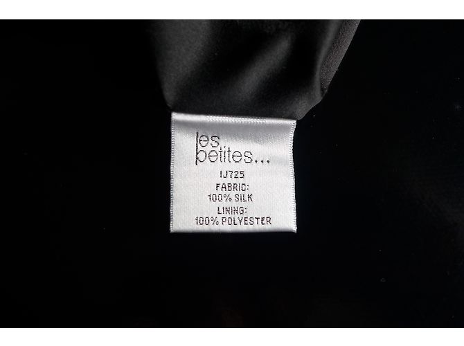 Falda Les Petites de gasa de seda negra Talla 36 Negro - vista 7