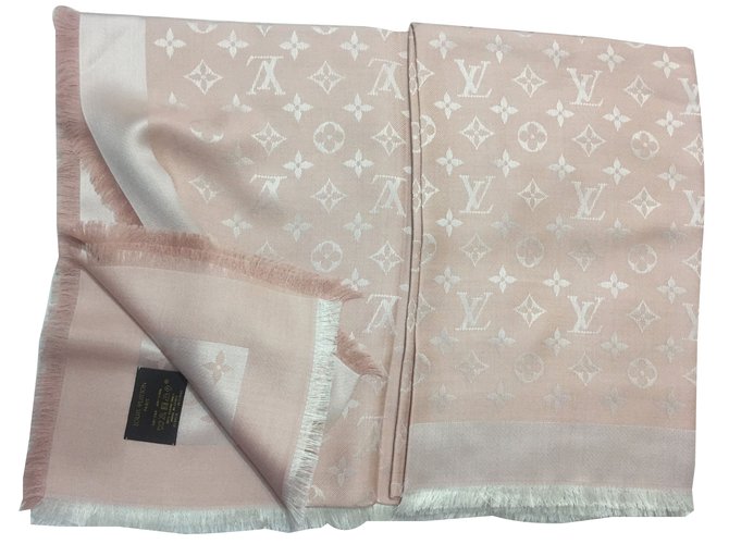 Louis Vuitton MONOGRAMM SCARF VUITTON Rosa - vista 2