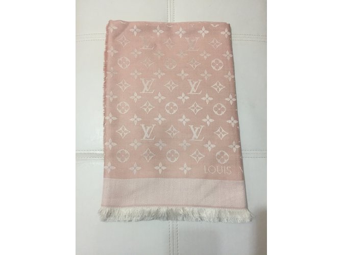 Louis Vuitton MONOGRAMM SCARF VUITTON Rosa - vista 3