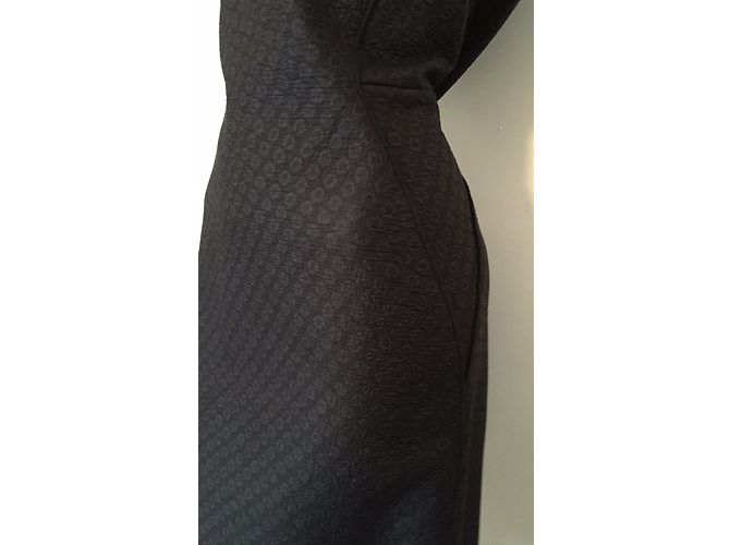 Abito Bottega Veneta in seta e lana nera Nero - vista 11