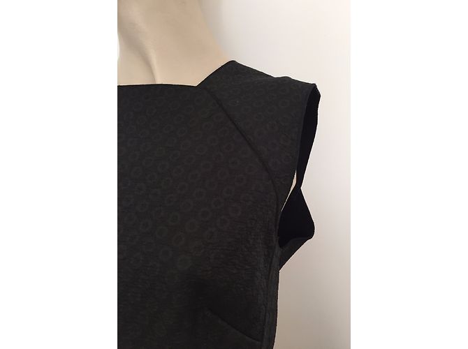 Abito Bottega Veneta in seta e lana nera Nero - vista 12