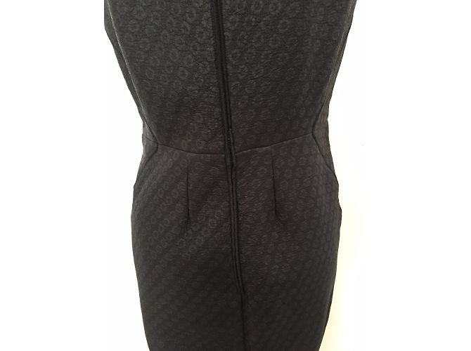 Abito Bottega Veneta in seta e lana nera Nero - vista 14