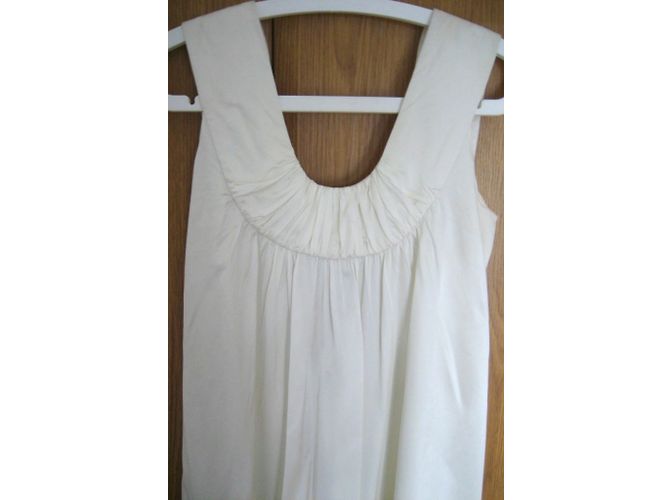 Autre Marque Vestido de viscosa blanca satinada Martine Sitbon Blanco - vista 8