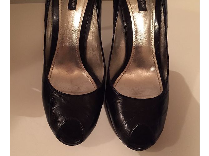 Dolce & Gabbana Pumps aus schwarzer Aalhaut Größe 41 - Ansicht 9