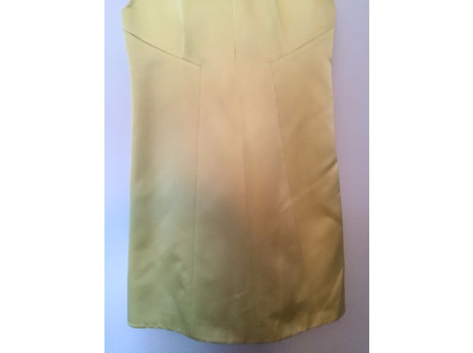Autre Marque Vestido mini de seda amarillo Aquascutum - vista 10