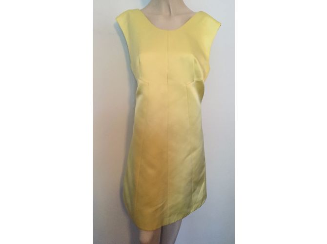 Autre Marque Vestido mini de seda amarillo Aquascutum - vista 11