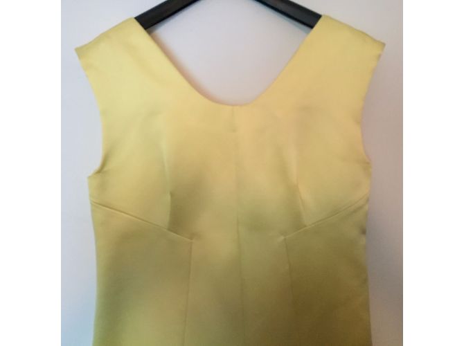 Autre Marque Vestido mini de seda amarillo Aquascutum - vista 9