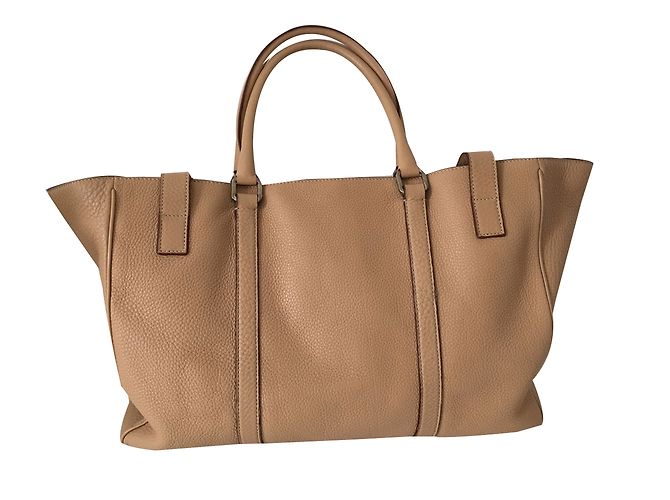 Borsa a mano Prada Vitello Daino in pelle beige - vista 2
