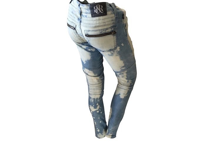 Autre Marque Jeans in cotone blu XS - vista 2