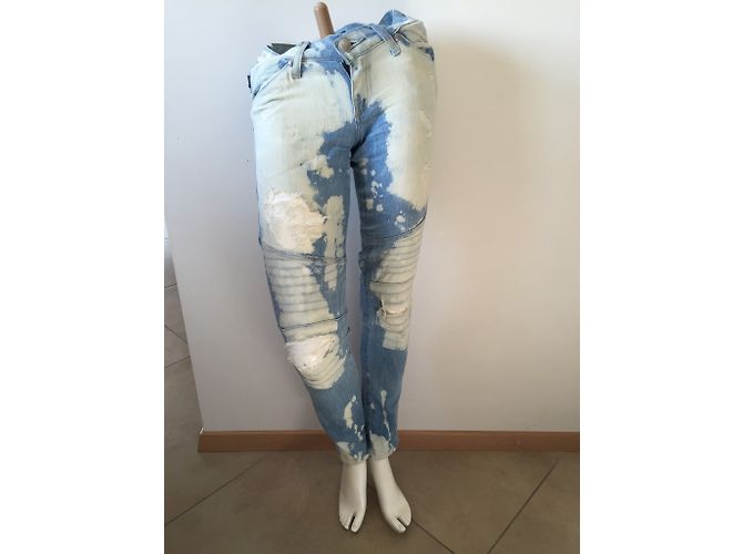 Autre Marque Jeans in cotone blu XS - vista 4
