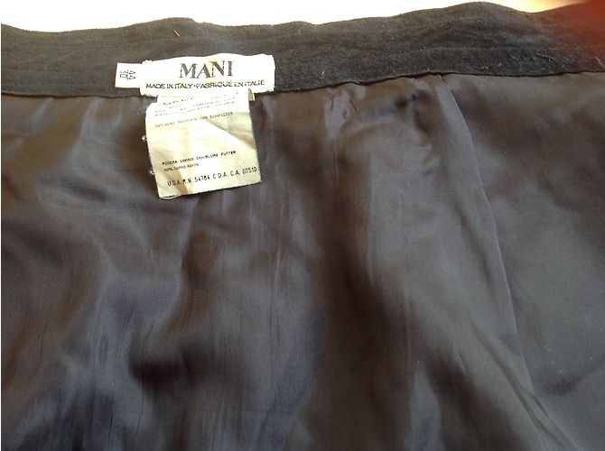 Falda de gamuza azul marino Armani talla 36 - vista 4