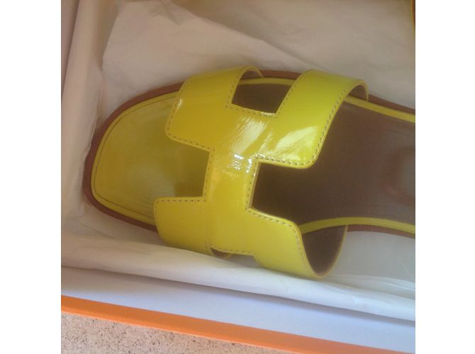 Oran Hermès Sandalen Gelb - Ansicht 5