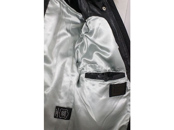Autre Marque Chaqueta de cuero negra Degré 7 Duvillard con capucha desmontable Negro - vista 6