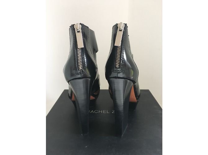 Botines Rachel Zoe de piel negra con plataforma Negro - vista 4